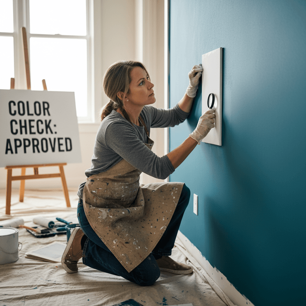 Final quality inspection of painted surface