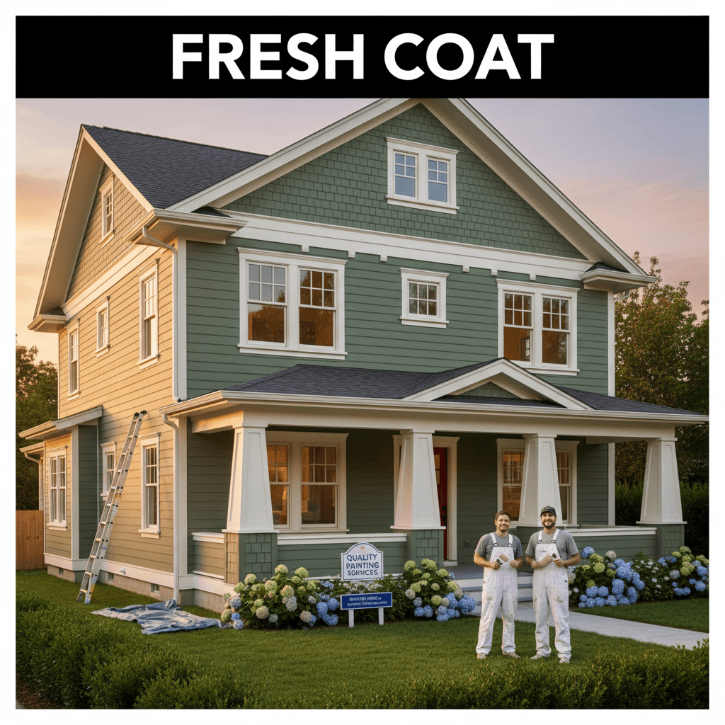 Professional exterior house painting