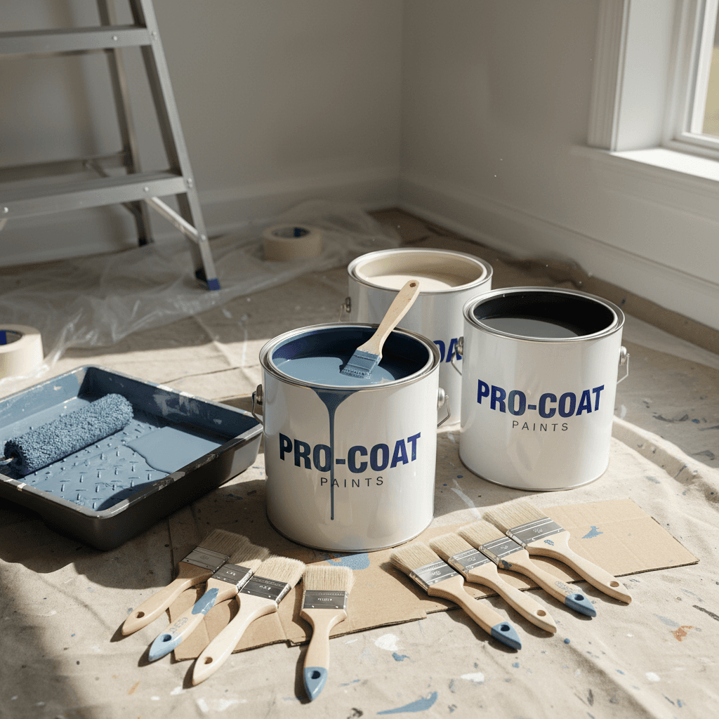 Premium paint materials and professional brushes