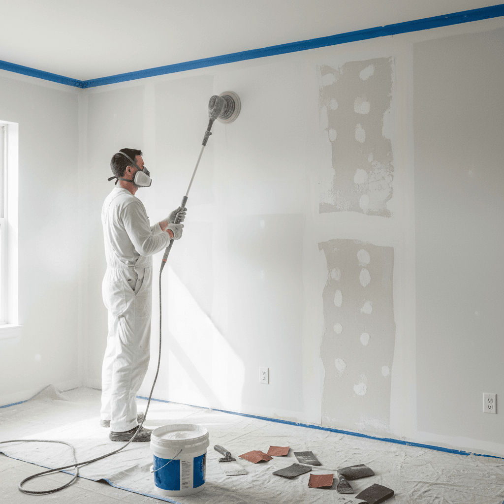 Detailed surface preparation and wall repair