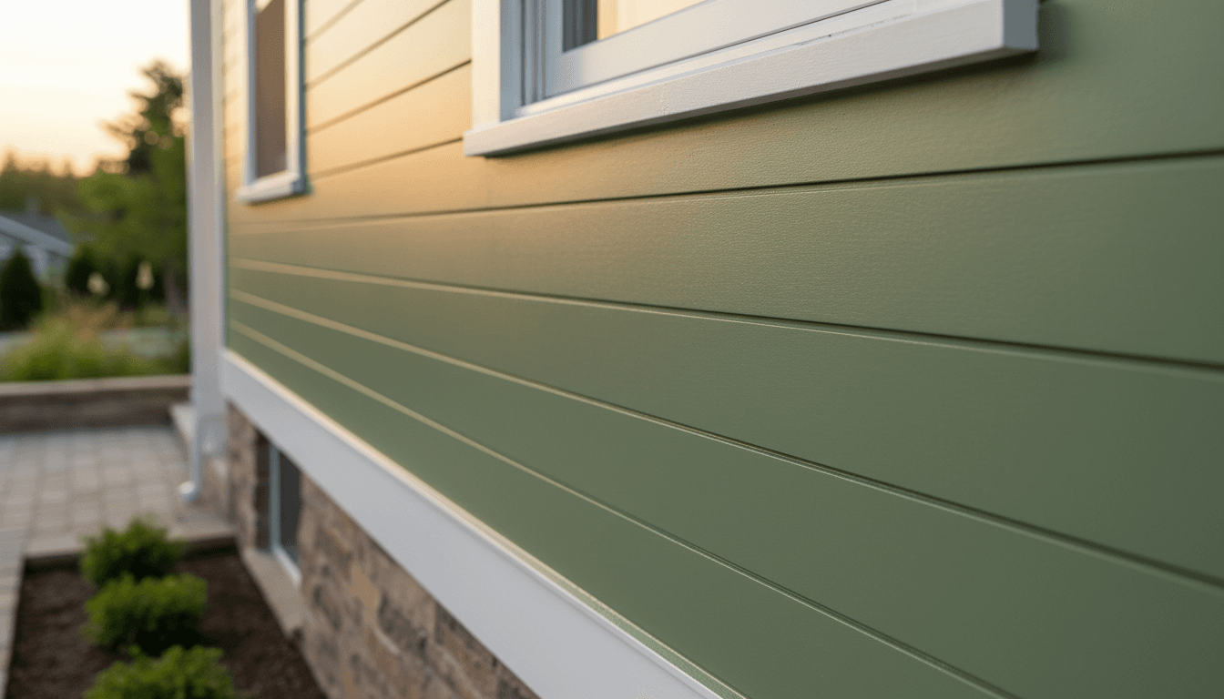 Freshly painted residential exterior with even finish and professional quality