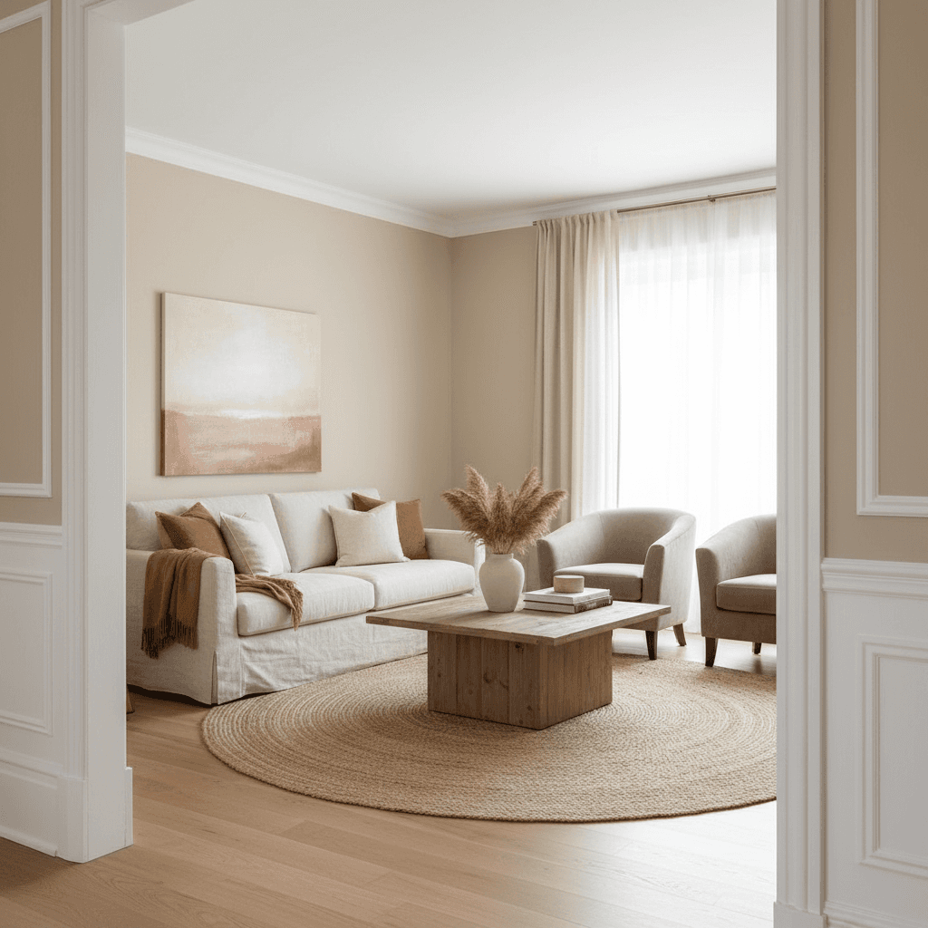 Interior living room after painting